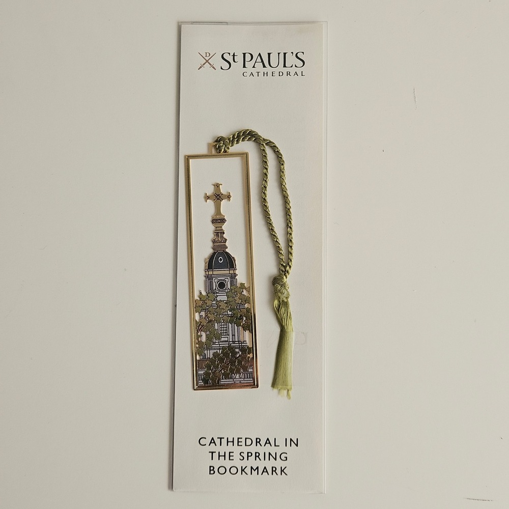 St Paul's Cathedral Metal Bookmark Gold Green NEW London Cathedral In The Spring